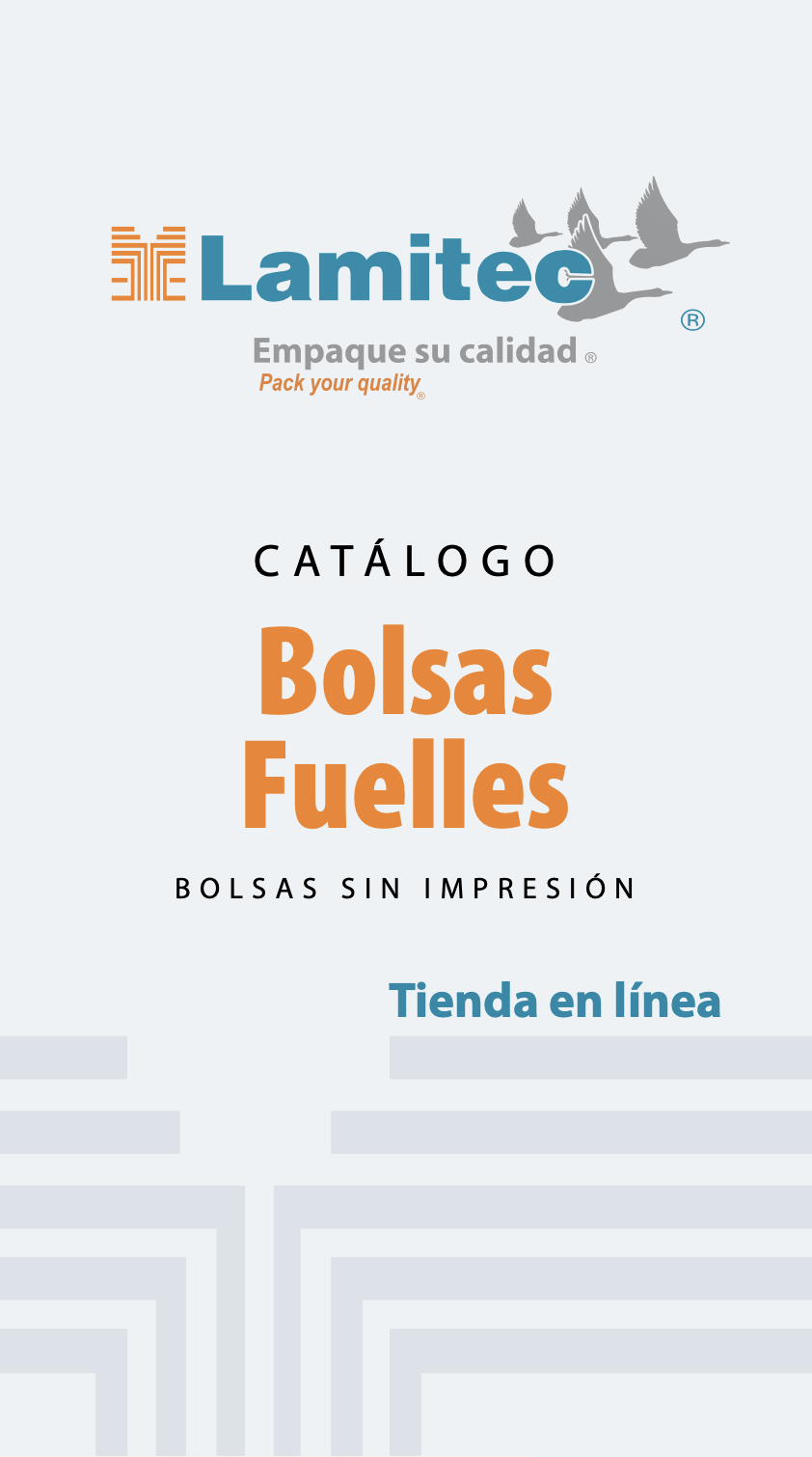 Catálogo bolsas sin impresión fuelles