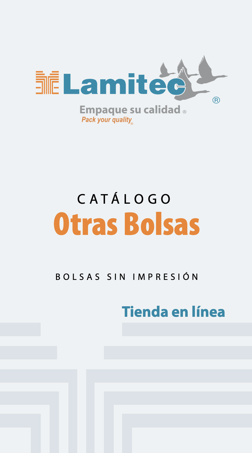 Catálogos bolsas sin impresión varios